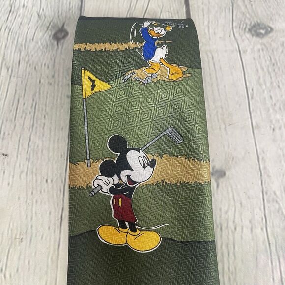 Vintage Mickey Mouse Unlimited Necktie Green Blue Novelty Cartoon Collectible - Picture 10 of 11